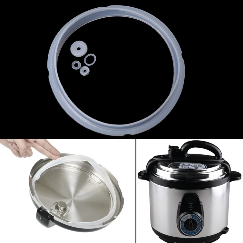 Silicone Rubber Gaskets Sealing Ring For Electric Pressure Cooker Parts 2-2.8L Mar28