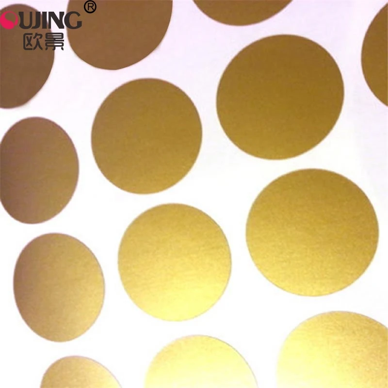 Gold Polka Circle Dots Wall Stickers For Kids Rooms Nursery Tiny Polka Round Wall Decals Home Decor Wall Art Mural For Kid Gifts