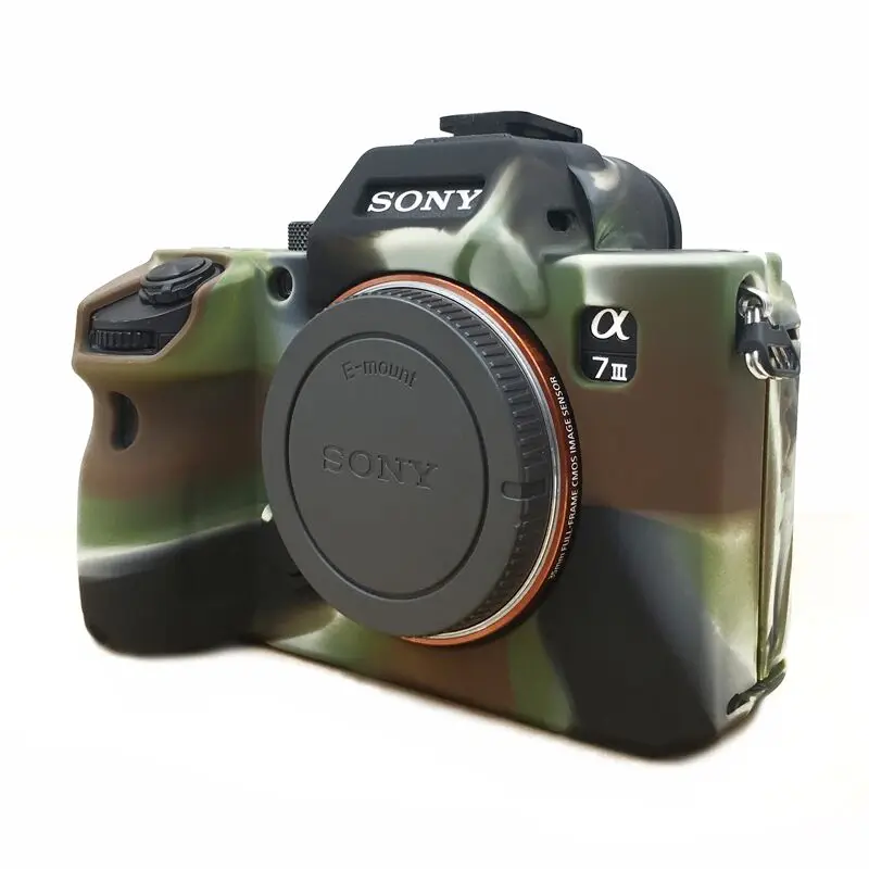 A7iii Silicone Case Soft Camera Video Bag Rubber Camera Case Protective Body Cover Skin For Sony A7 III A7R mark 3 A7RM3 A7R3