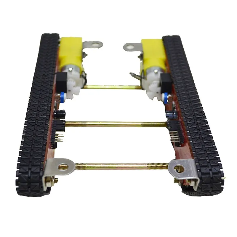 Smart Robot Tank Car Chasis kits caterpillar Crawler chassis track Integrated 2 motor dd1-1 for Arduino