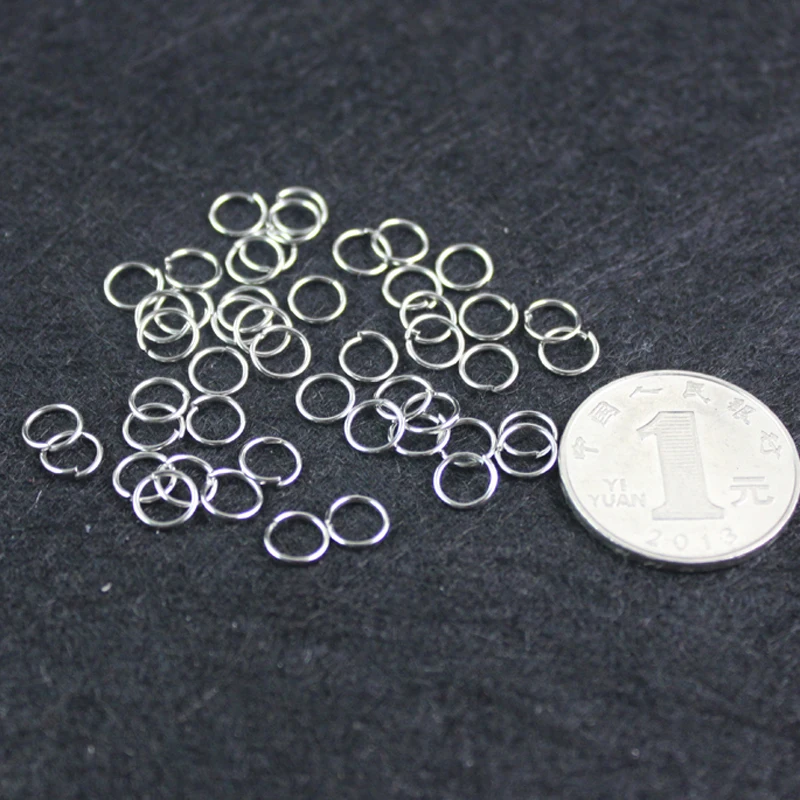 wholesale 200pcs/lot nickel plated 5 6 8 mm alloy circle Fit Jewelry FInding jewelry findings making JF1002