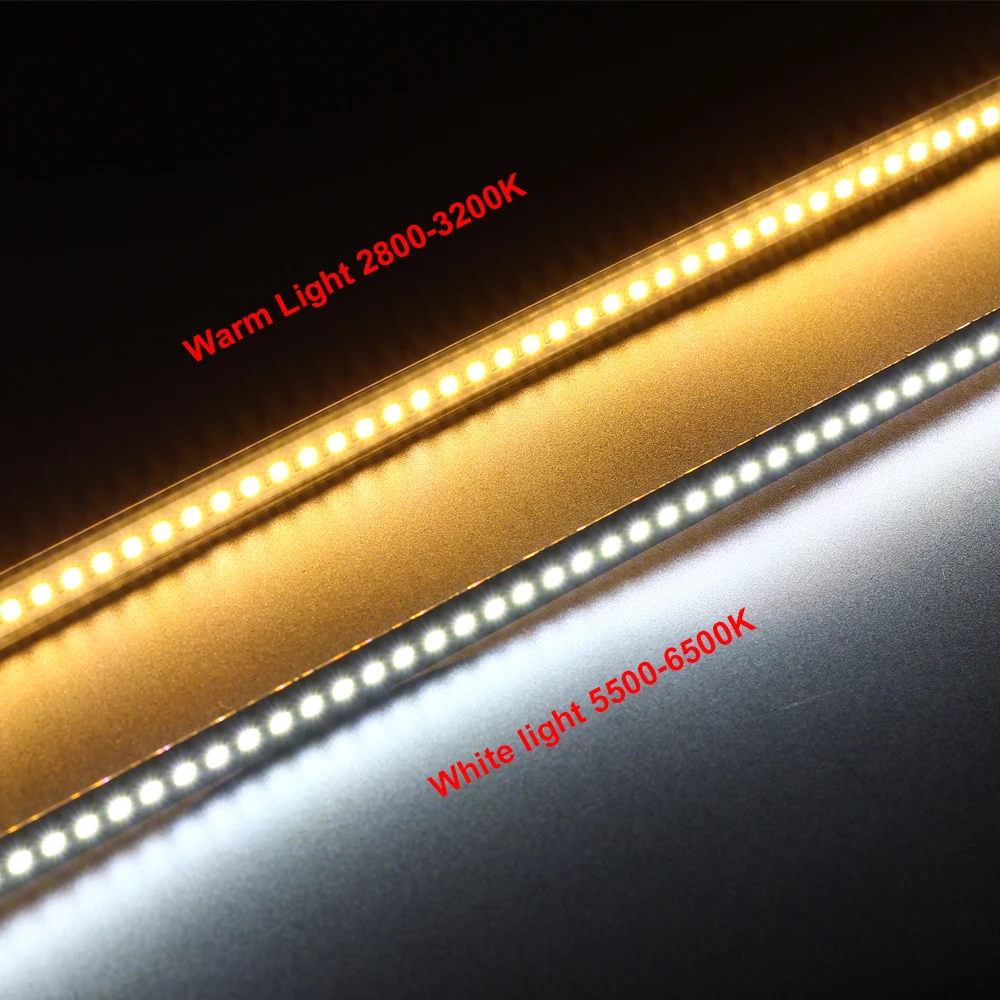 LED Bar Light AC220V Led strip profiel 50cm 72LEDs 2835 LED Rigid Strip LED Fluorescent Tubes Under Cabine