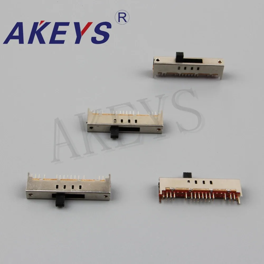 5pcs SS-47D01G6 (4P7T) Double Row 7-position 32-Pin 4 Fixed Foot Vertical Toggle Slide Switch