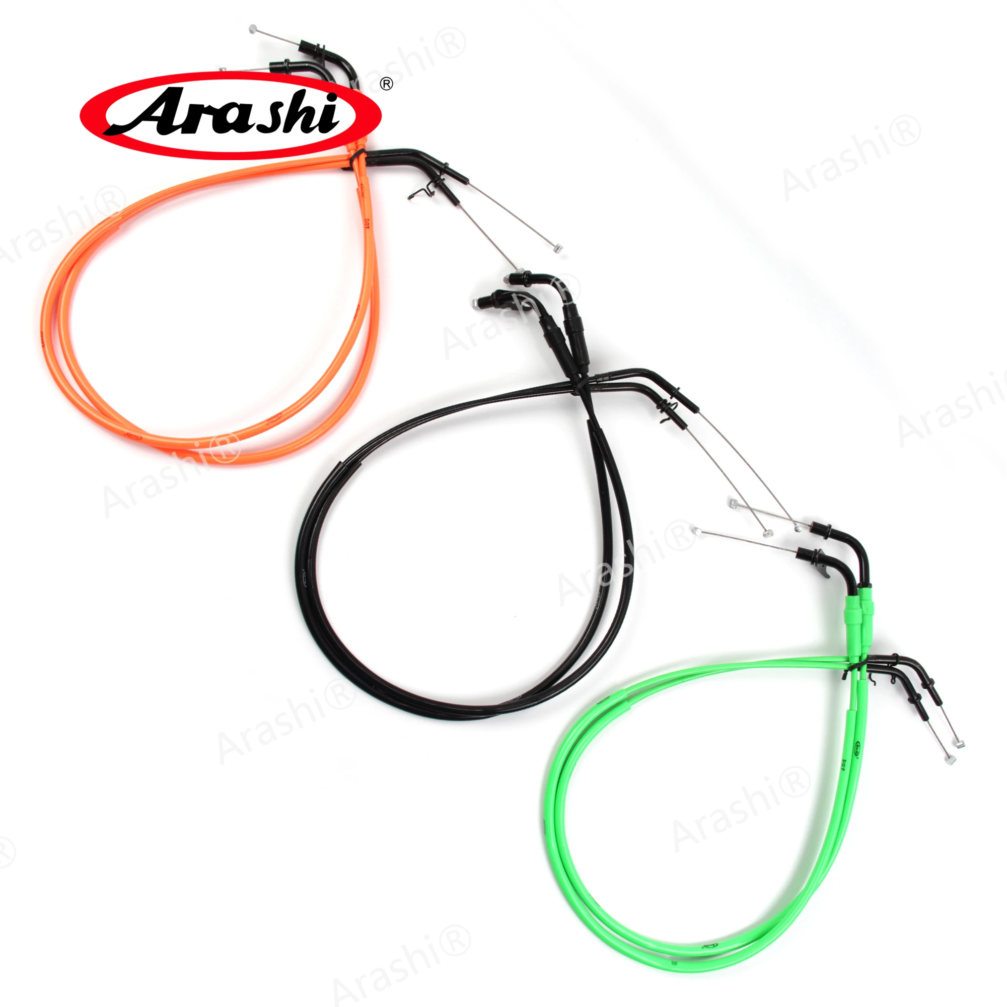 Arashi Motorcycle Brake Oil Accelerator Throttle Cables Lines  Stainless Wires for KAWASAKI Z1000 2011 2012 2013 Z 1000 1 Pair