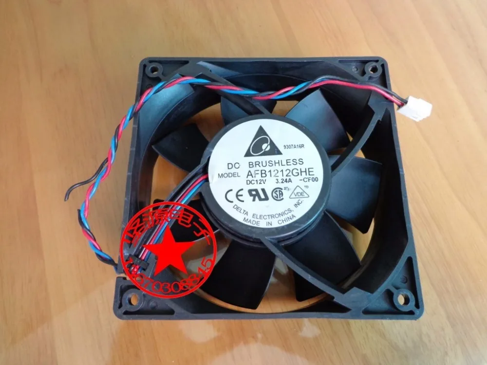 Delta Electronics AFB1212GHE CF00 DC 12V 3.24A 120x120x38mm Server Cooling Fan