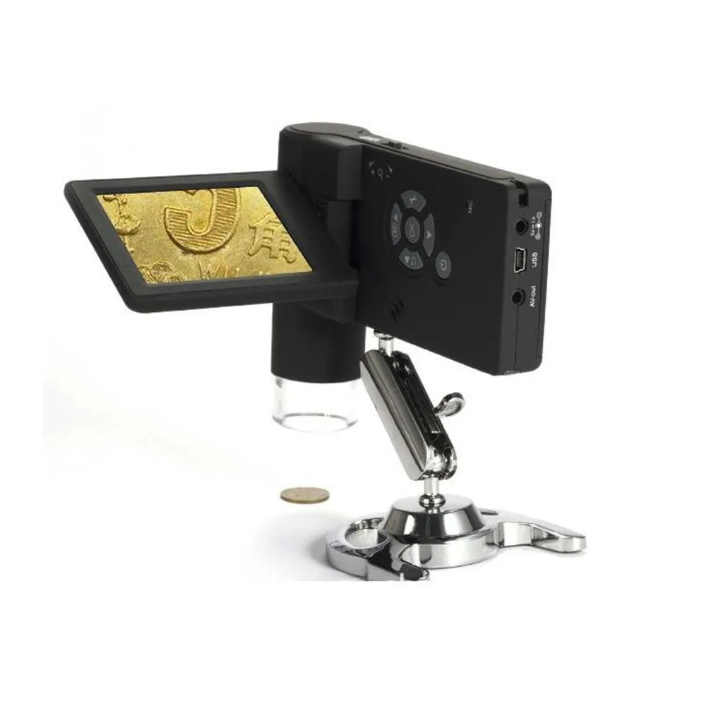 Hohe Qualität 3 ''LCD Display bildschirm 500X Mobile Digital Mikroskop mit 8 LED Lampe 5 MP Kamera Faltbare USB tragbare