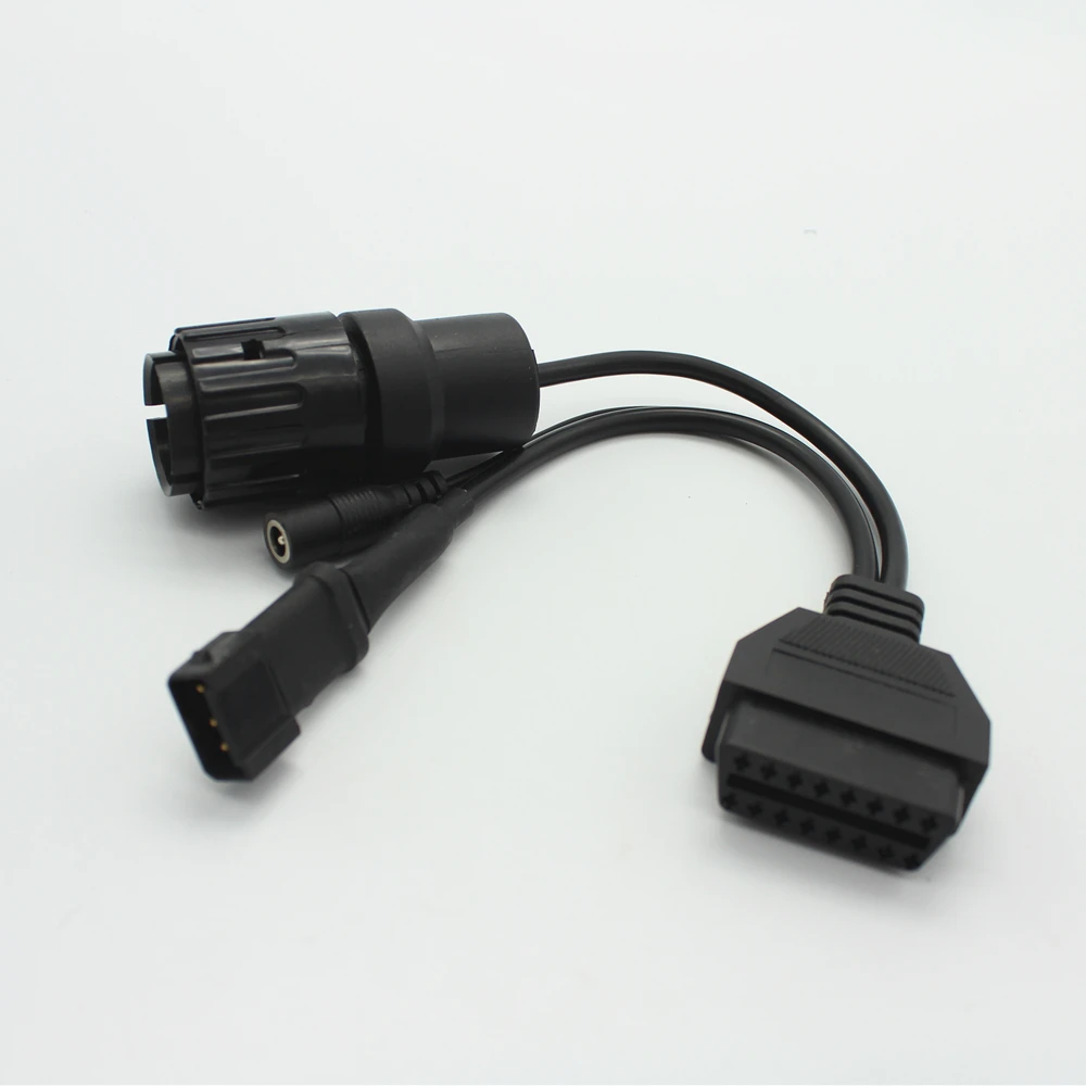 For BMW ICOM D Cable ICOM-D Motorcycles Motobikes Diagnostic Cable for BMW 10 Pin Adaptor to OBD2 16pin Connect Cable