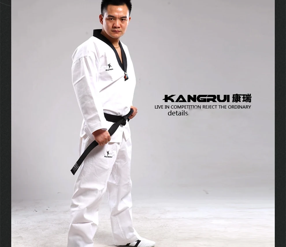 Width 4cm TKD Black Taekwondo Belt Coach Professional divisa level Martial Arts Karate Judo 3M