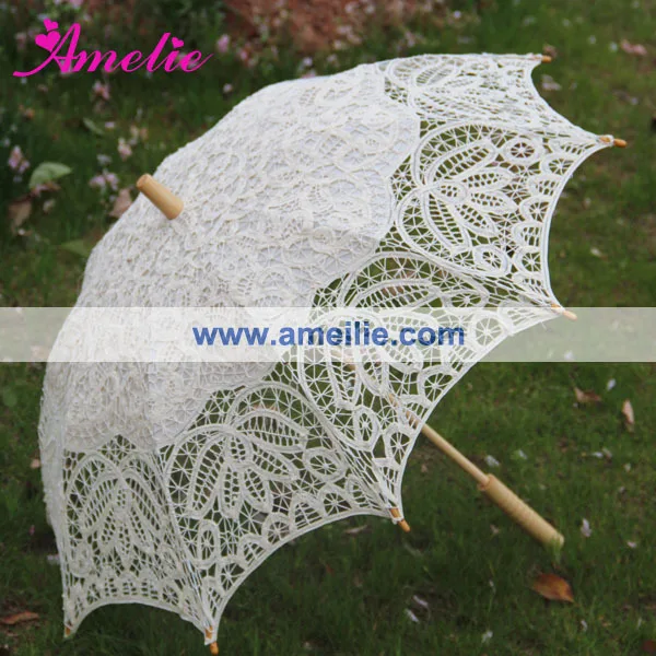 20pcs/Lot Free Shipping Lace Parasol Wedding Umbrella