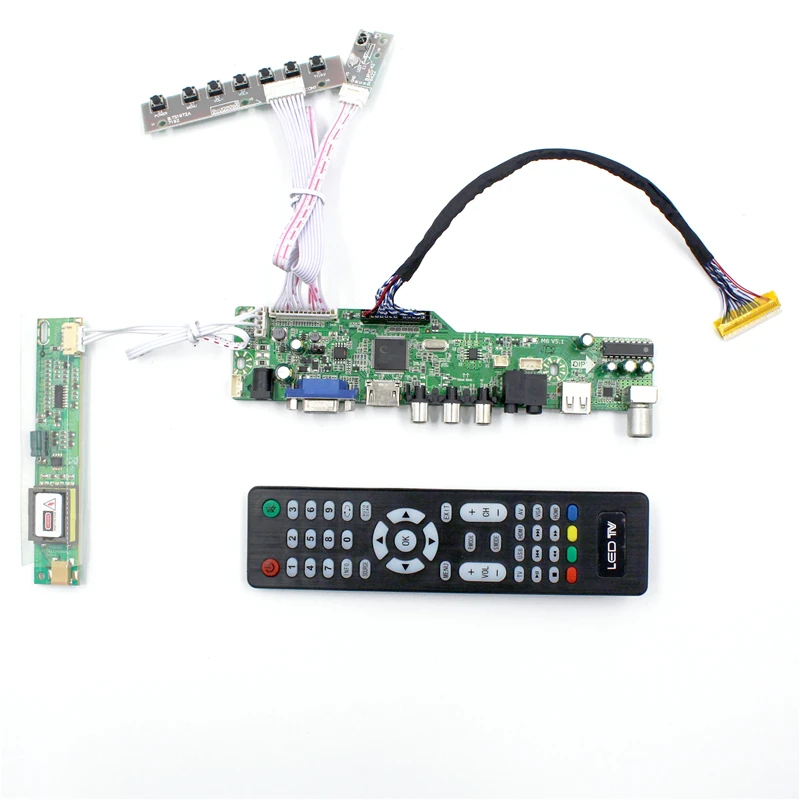 LCD TV controller board with TV AV VGA Audio USB HDMI-compatible for 1440X900 B170PW01 V0 LP171WX2-TLA2 B170PW05 V4  lcd panel