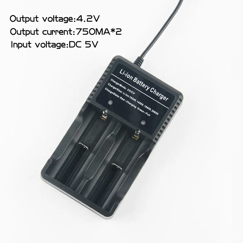 Bán 1 Cái Kingwei 306 Đầu Ra USB Đôi Pin Sạc 26650 18650 14500 CR123A Pin Lithium 3.7V