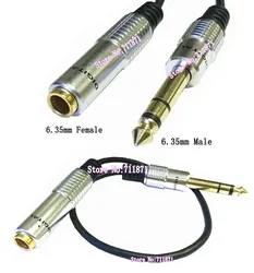 Male Female 6.35mm Audio Cable 6.35mm Male Plug Jack to 6.35mm Female Audio Extension Cable 6.35 Male Female Audio Line