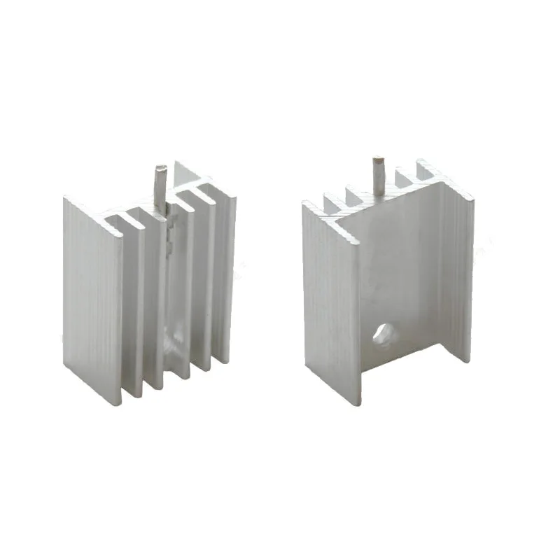 10 Stück TO-220 Kühlkörper 20x15x10 Mm - Aluminium Kühler Für MOSFET Transistoren