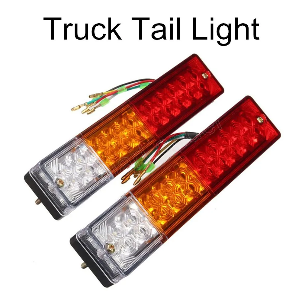 Hot sale 2PCS/lot  ATV car tail light truck trailer 20 LED modified stop signal modified tail light 24V Boat Truck Trailer Lamp