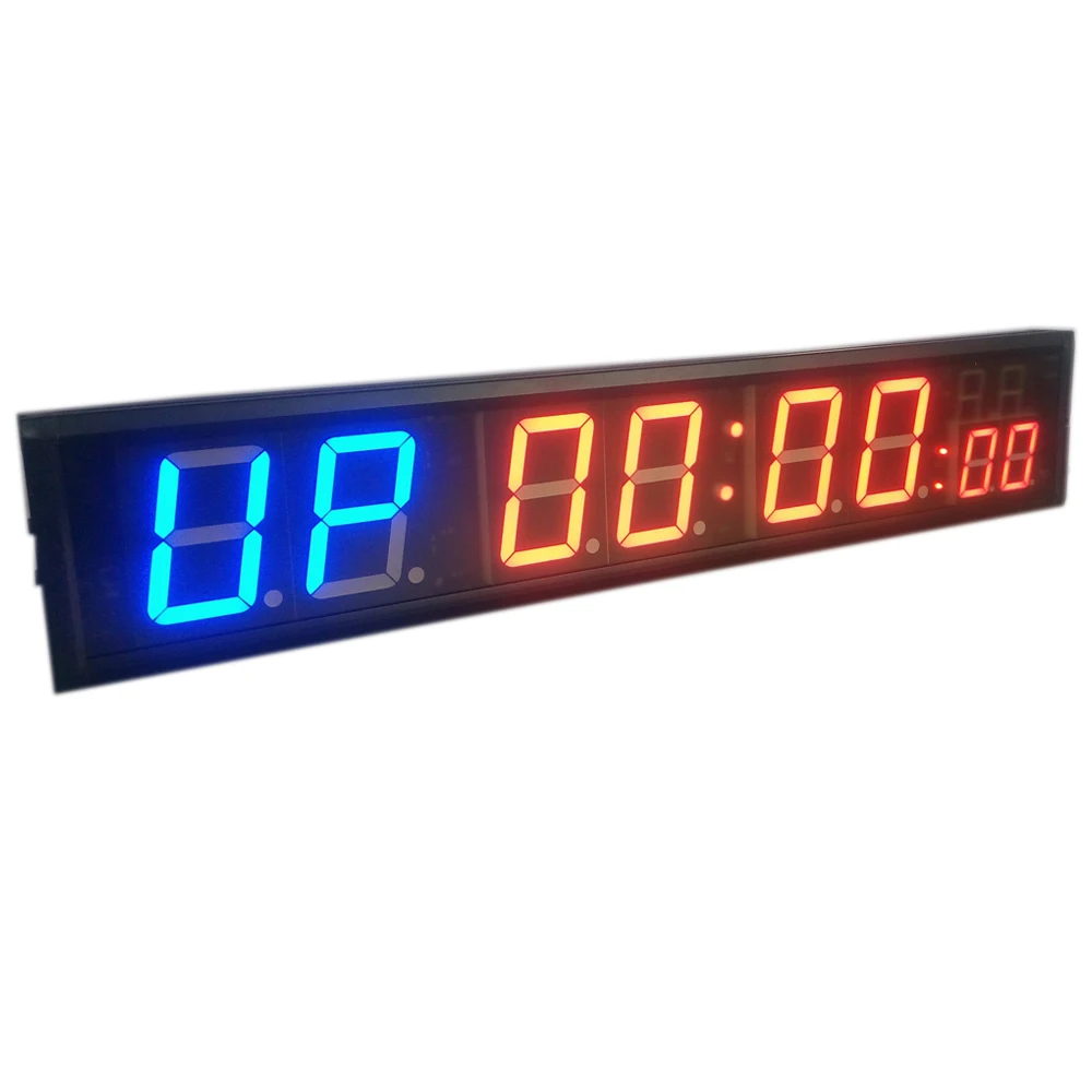 Freight free 4\'\' 8Digits LED Countdown Clock Workout Timer For Garage Home Gym Crossfit Training EMOM Tabata Fitness Timer