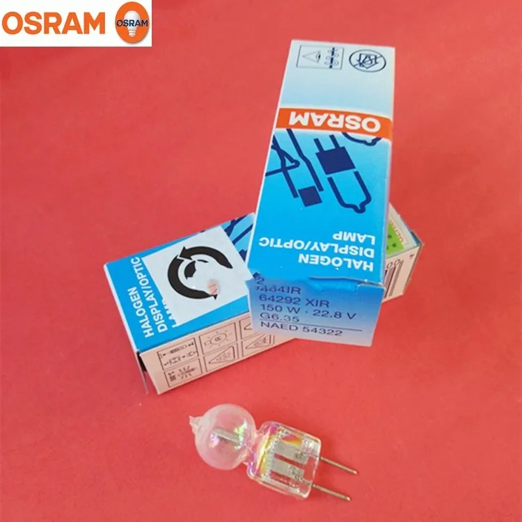 For 5PSC OSRAM 64292XIR 22V 22.8V 150W,NAED 54302 bulb,64292 XIR 22V150W 22.8V150W G6.35 halogen lamp,DHL EMS shipping