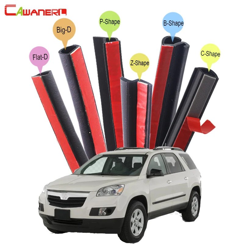 

Cawanerl Car 4-Door Hood Trunk Rubber Seal Sealing Strip Kit Sound Control Weatherstrip Seal Edge Trim For Saturn Outlook Vue