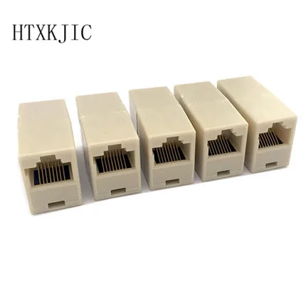 كابل إيثرنت rj45 محول شبكة lan موسع التوصيل المقرنة موصل القط 5 5e 10 قطع