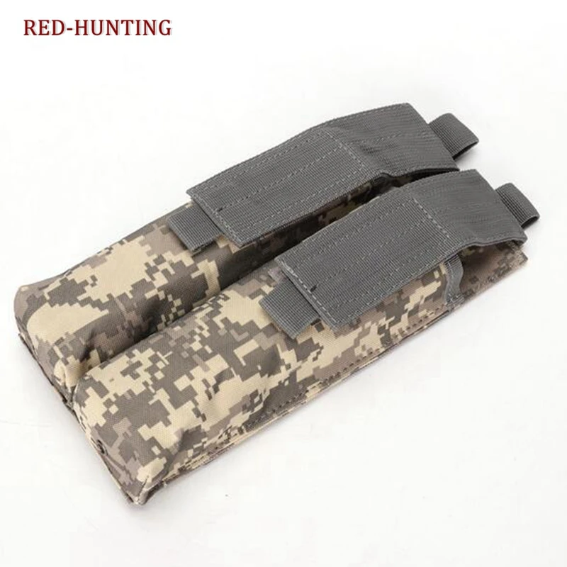 P90 UMP45 Tactical Hunting Pouch Bag MOLLE  Magazine Pouch Bag 1000D Nylon Double Stack Ammo Bag Mag Carrier Utility Case