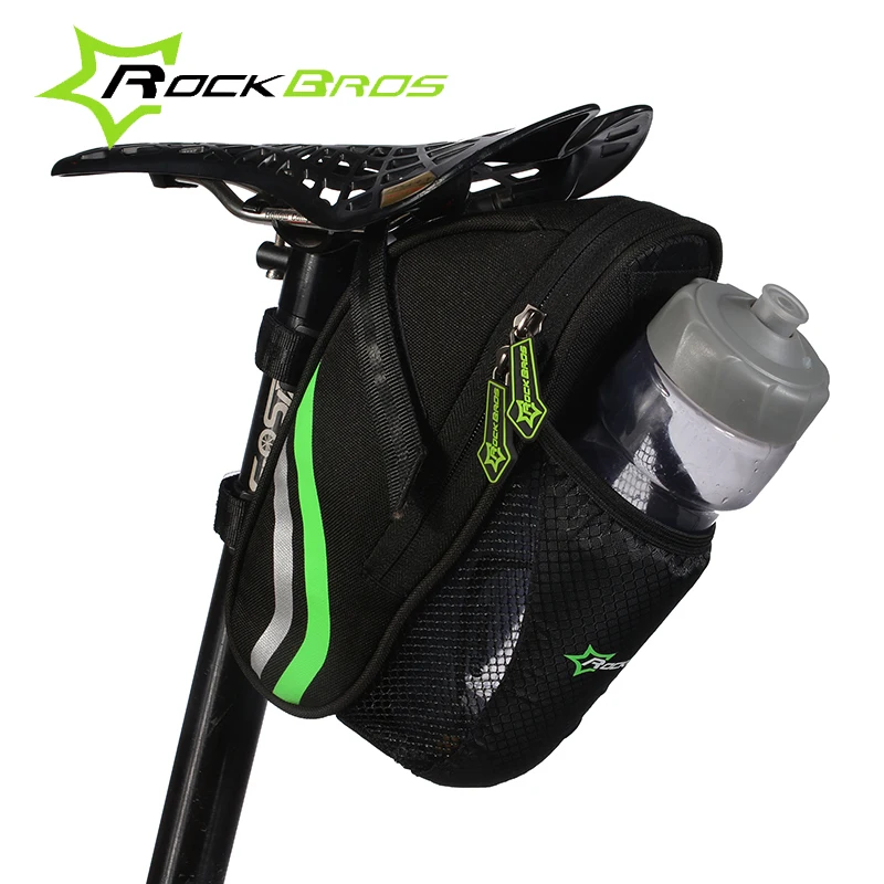 

ROCKBROS Outdoor Cycling Mountain Bike Back Seat Bicycle Rear Bag Nylon Bike Saddle Bag Bicycle Accessories Tail Pouch Package