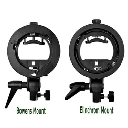 Godox S-Type Speedlite Bracket Bowens / Elinchrom S Mount Holder Flash Adapter for Photo Studio Softbox Reflector Beauty Dish