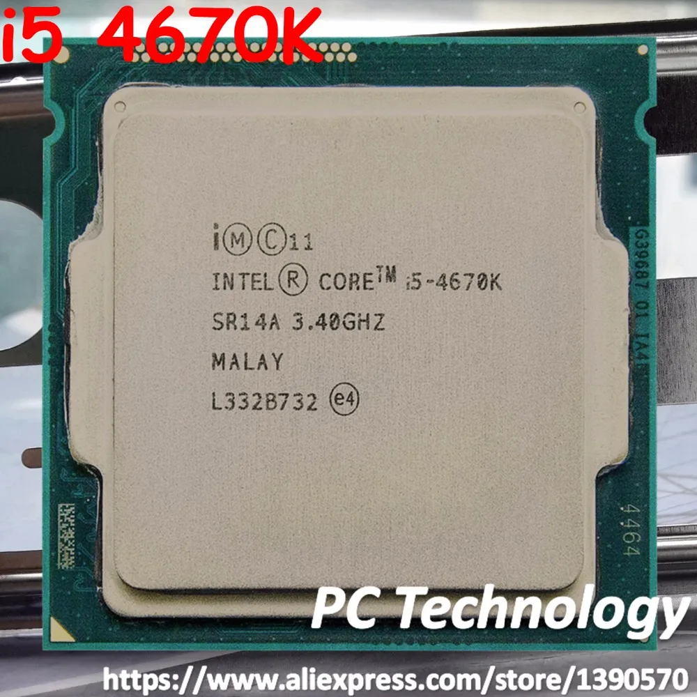 

Original Intel core i5 4670K SR14A CPU 3.40GHz 6M 84W 22nm LGA1150 i5-4670K Quad-core Desktop processor Free shipping