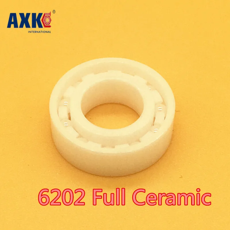 2023 Rolamentos Rodamientos Axk 6202 Full Ceramic Bearing ( 1 Pc ) 15*35*11 Mm Zro2 Material 6202ce All Zirconia Ball Bearings