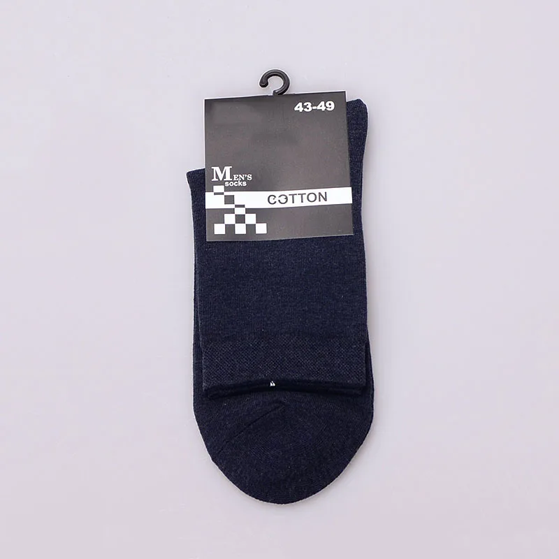 10PCS=5 Pairs Men Cotton Socks Plus Extra Large Big Size 45,46,47,48,49 Business Dress Socks Meias Calcetines Sox Long Tube Crew