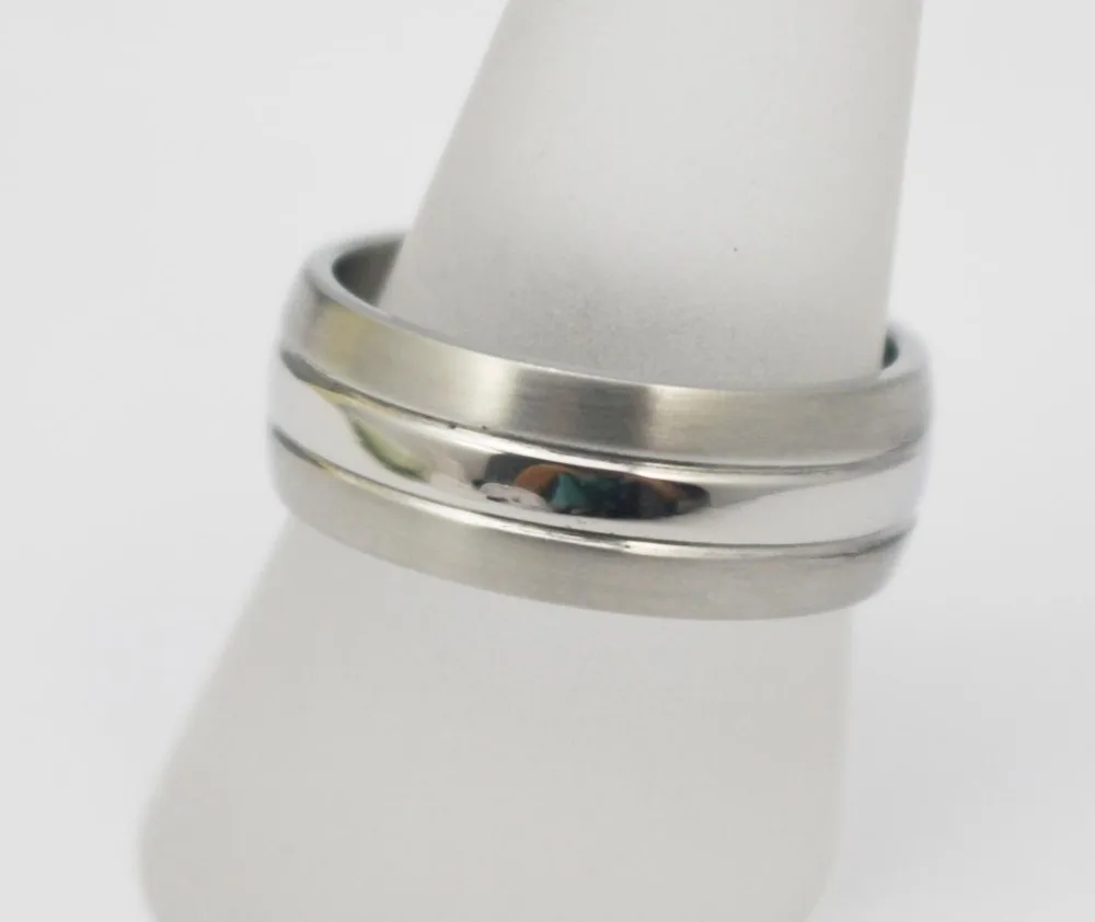 316L Stainless Steel Ring Mens Jewelry Wedding Band Silver Color Finger Ring Size 5.5 6 7 8 9 10 13 14
