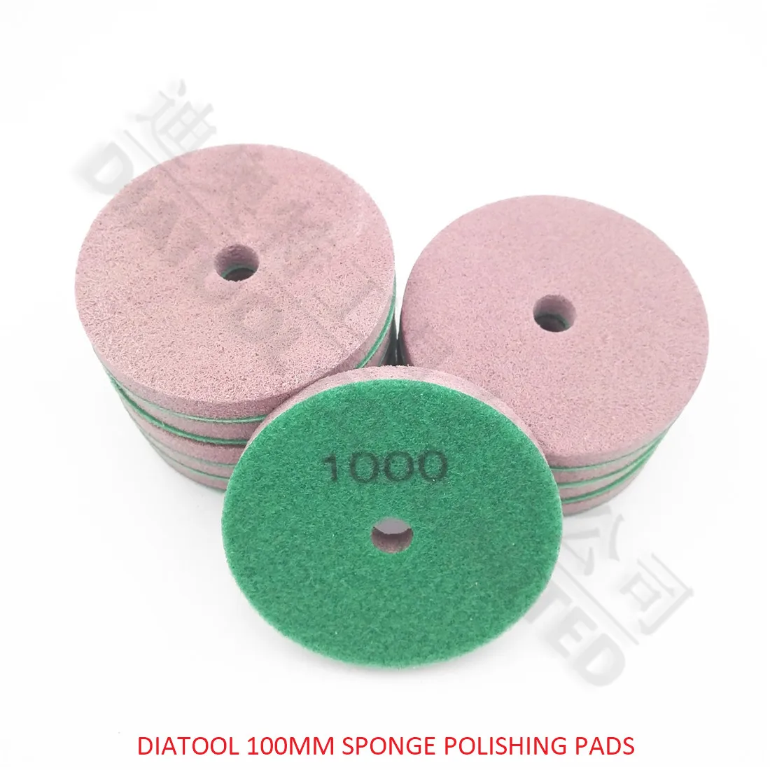 DIATOOL 10pcs 100MM Sponge Diamond Polishing Pads for marble soft Stone Grit 1000 New type sanding discs