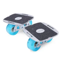 Patines de derrape portátiles para adultos, patines de colores intermitentes, rueda de PU, envío gratis