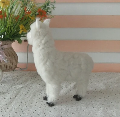 Lovely simulation alpaca toy  / mini and vivid 16*15cm ideal children gift or home/car decor