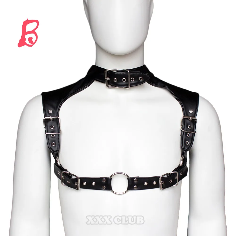 Thierry adult games sex products male Harness Sexy bondage Chest strap, can strap-on dildo, sex slave bondage restraint for men