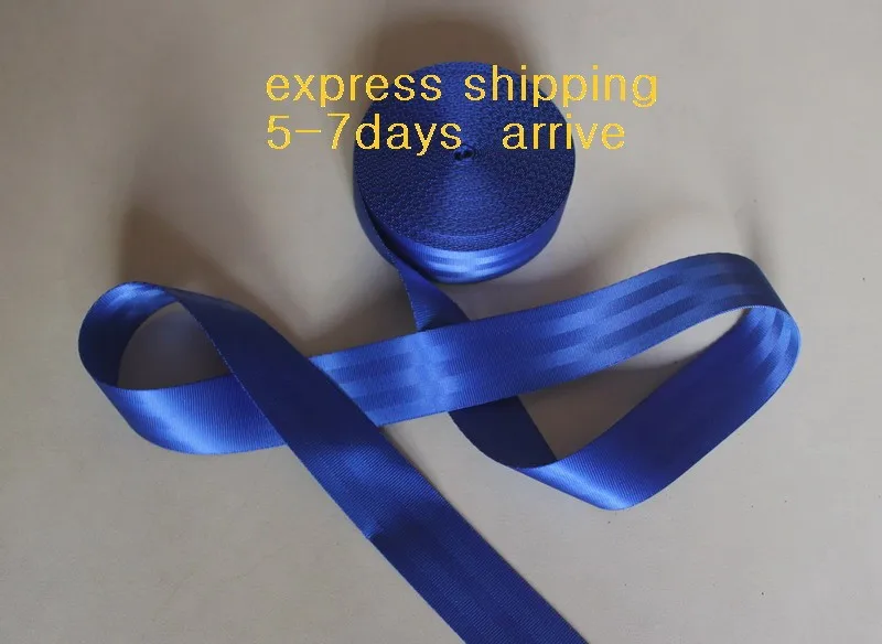 

50 meters Roll Seat Belt Webbing Safety Strap DARK BLUE Color 4.8cm Wide 5 Bars