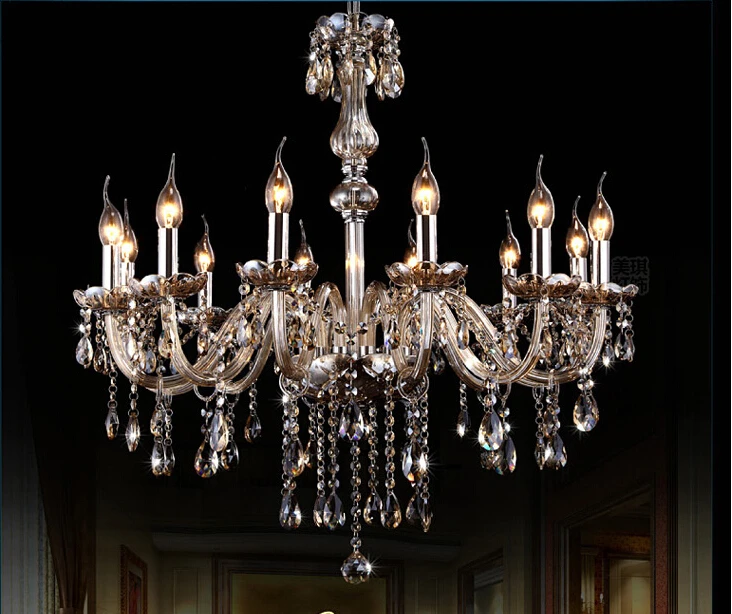 6 8 12 ARM cognac Chandelier Light Modern crystal chandelier Light Chandelier Crystal light lighting Living room bedroom lamp