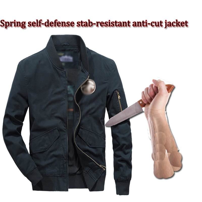 New Self-Defense Stab-Resistant Cut-Proof-Jacket Soft Stealth Swat Fbi Hacking Nintend Military Tactics Selfdefense Jacket M-3XL