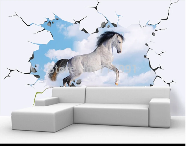 Customized photo wallpaper horse wallpaper for living room bedroom TV background vinyl papel de parede 3D