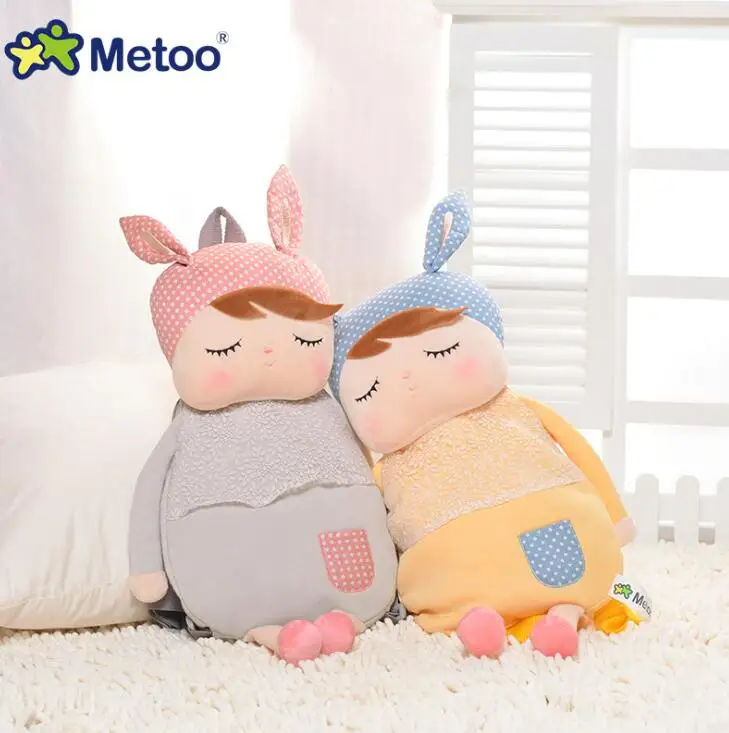 

49cm Metoo Backpack Plush Backpack Toy Animals Cartoon Bags Kids Doll Children Shoulder Bag for Kindergarten Angela Rabbit Girl