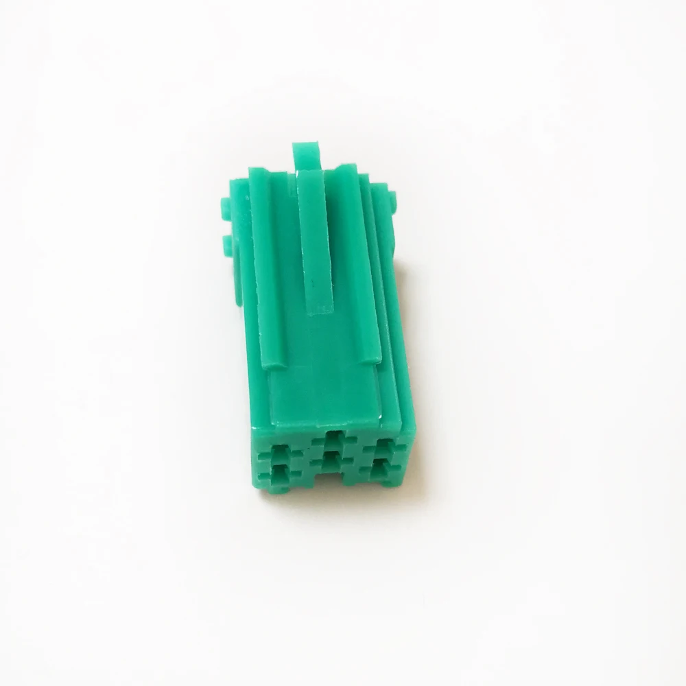 10 Sets Green MINI ISO 6Pin Port Connector For Renault Fiat Volkswagen Audi Skoda VDO Blaupunkt Mini ISO Connector