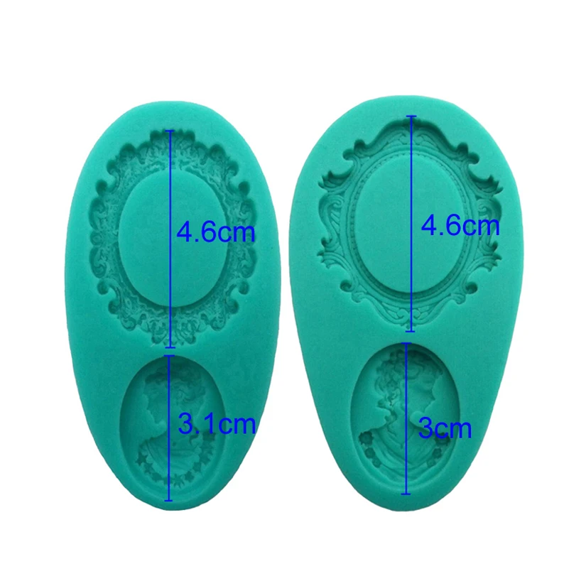 Avatar photo frame 100% food-grade silicone baking molds, fondant cake decorating tools, silicone soap molds