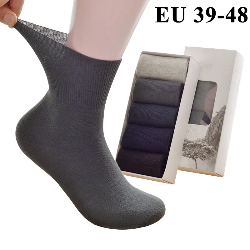 

5 Pairs Men's Socks Plus Extra Large Big Size 45,46,47,48 Casual Spring Summer Socks Meias Calcetines Sox Cotton Long Tube Crew