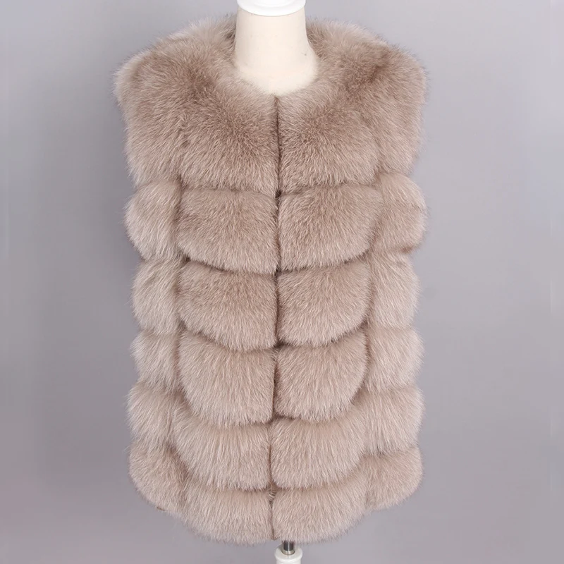 

Maomaokong 2023 New Real Fox Fur Coat Women Winter Natural Fur Vest Short Silm Real Fur Coat Luxury Fur Jacket