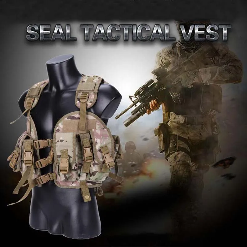 

Army equipment combat vest Army Airsoft combat hunting vest Men's outdoor sports war game paintball protective vest