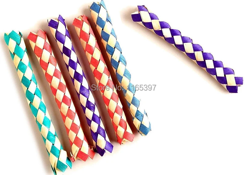 Free ship 24x fun practical Chinese finger traps magic trick joke gag toys for kids party toys loot bag fillers give away prizes