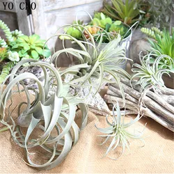 YO CHO Green Air Pineapple Grass Artificial Succulent Plants Hanging Leaves Rattan Fake Flower Home Garland Decor DIY 1Pc