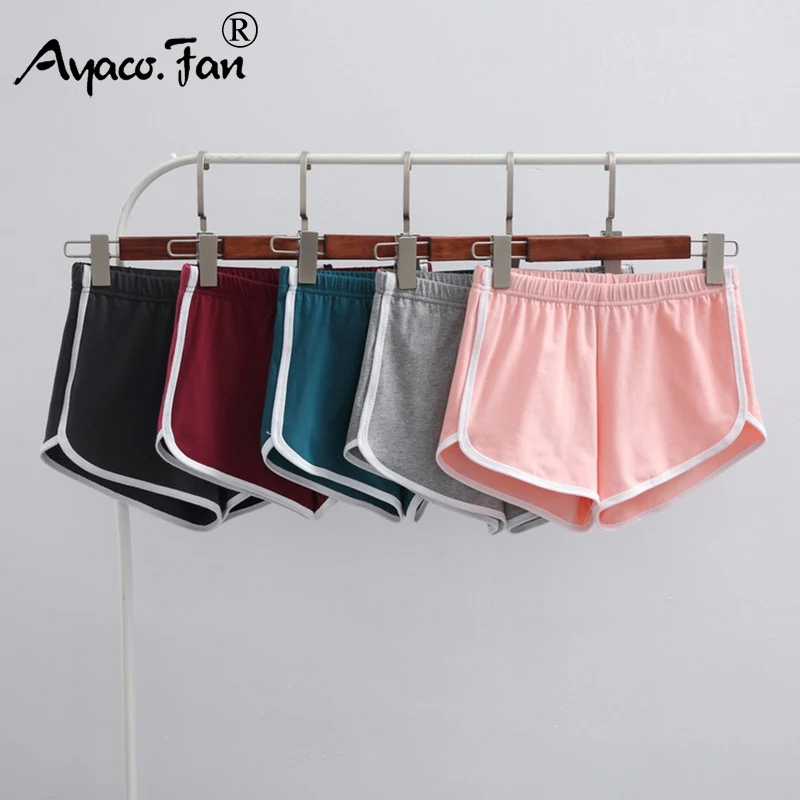 Women Sports Shorts 2021 Summer New Patchwork Gym Workout Waistband Skinny Hot Short Pants Lady Female Fitness Running Shorts