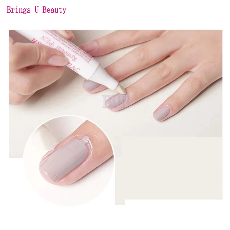 1 Stuks Nail Art Corrector Pen Verwijder Fouten + 3 Tips Nieuwste Nagellak Corrector Pen Cleaner Erase Manicure