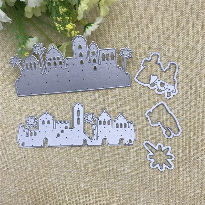 5Pcs/lot Bethlehem Metal Cutting Dies Embossing Stencil Card Album Scrapbooking DIY Template Punch Craft