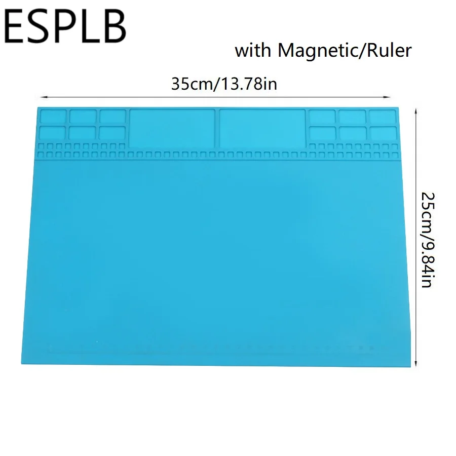 35cm*25cm/405mm*305mm Insulation Pad Heat-resistant BGA Soldering Station Work Pad Desk Mat Platform Repair Tools with Magnetic