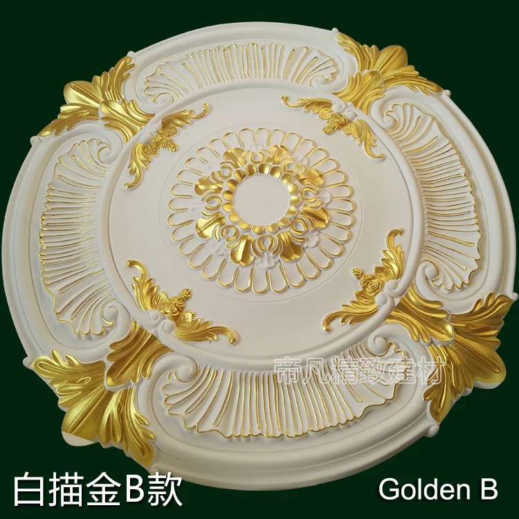 Decorative Pendent Lamp base Plate Chandelier Ceiling Rose Droplight Paterage Decoration Rosette PU Wall Moulding Medallion
